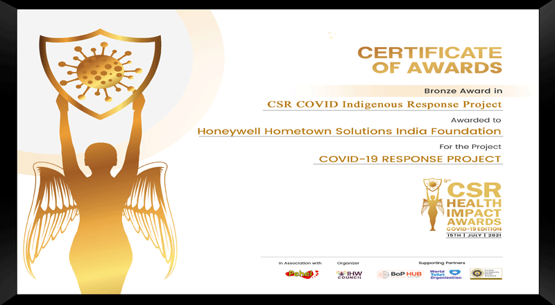 HONEYWELL REWARDED AT THE CSR HEALTH IMPACT AWARDS