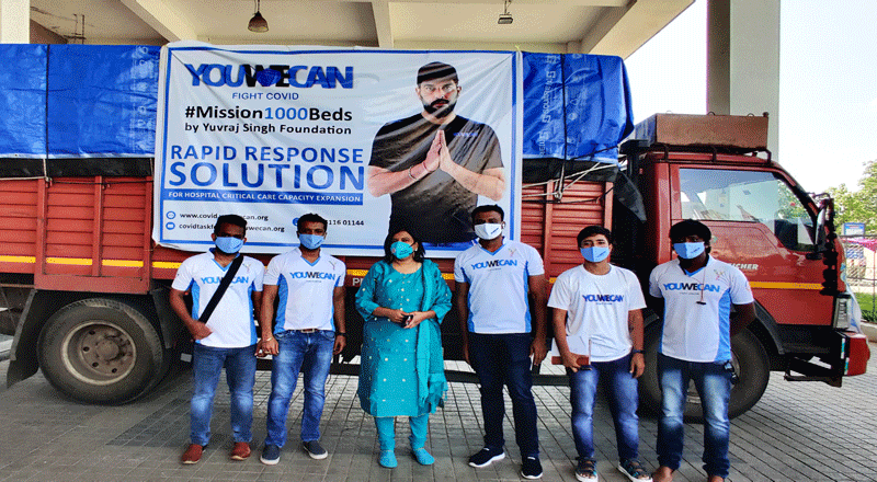 Yuvraj Singh’s Foundation YouWeCan and Accenture Add 120 Critical Care Beds to Government General Hospital in Nizamabad