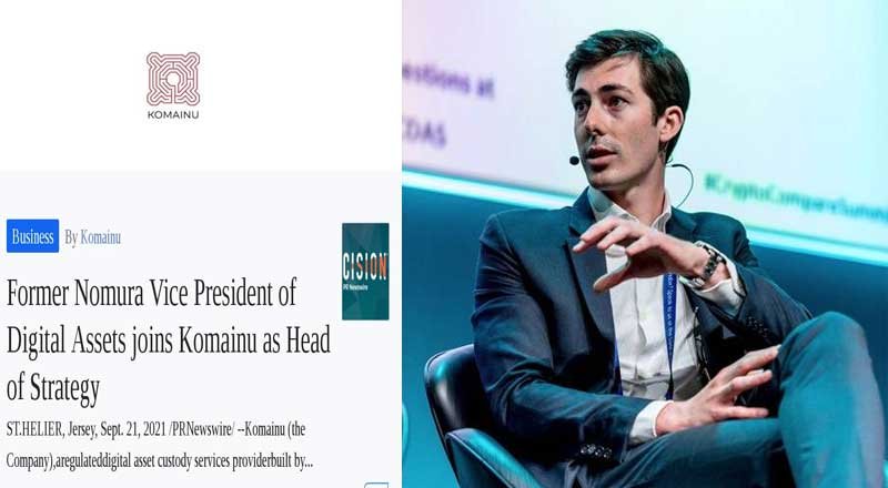 Former Nomura Vice President of Digital Assets joins Komainu as Head of Strategy