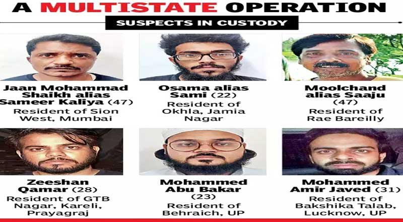 Terror plot hatched by ISI-Dawood targeting multiple cities foiled, six held