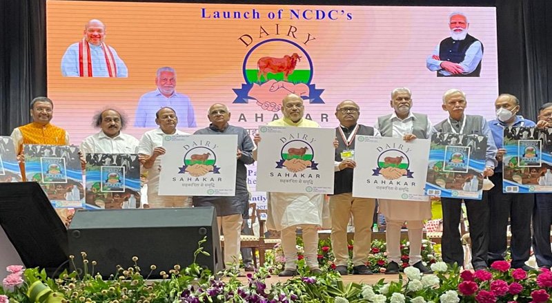 Amit Shah, Union Minister of Home Affairs and Cooporation launches the "Dairy Sahakar" scheme