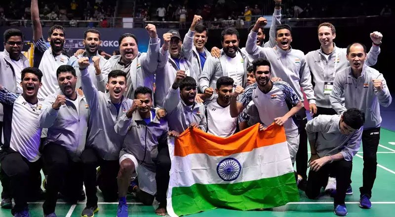 ‘This is India’s Finest sporting win’ PM tells the Thomas Cup 2022 winning team