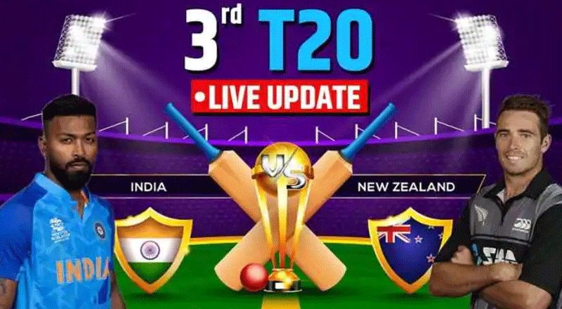 LIVE Updates | IND VS NZ, 3rd T20 Cricket Match Live Score: Check