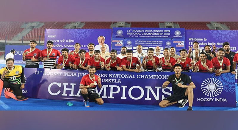 Hockey Madhya Pradesh crowned champions of the 13th India Junior Men National Championship