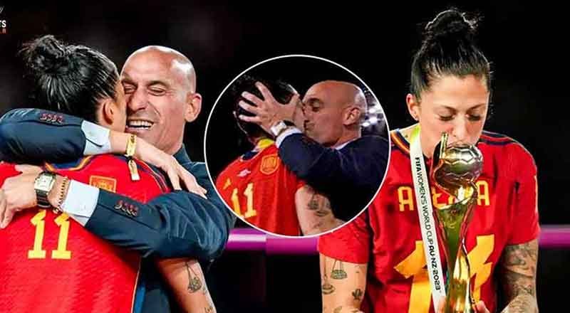 Spanish FA chief apologizes for kissing World Cup winner at the post-match ceremony