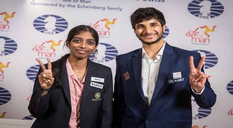 India takes the top spot in the FIDE Grand Swiss Open