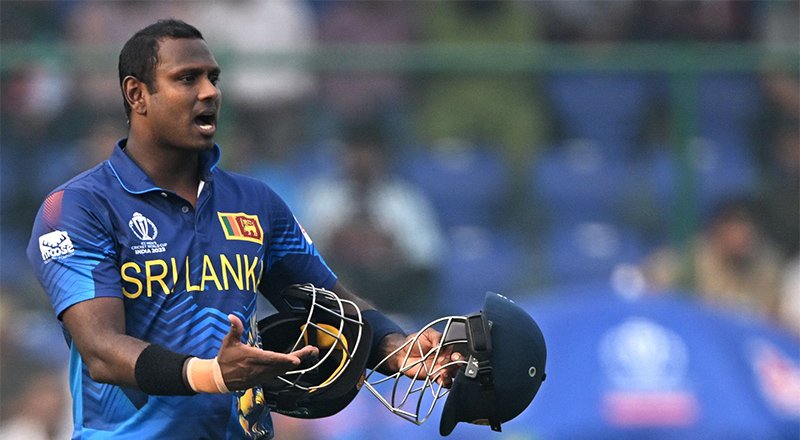 Angelo Mathews first international batter in history to be dismissed, gets ‘timed out’