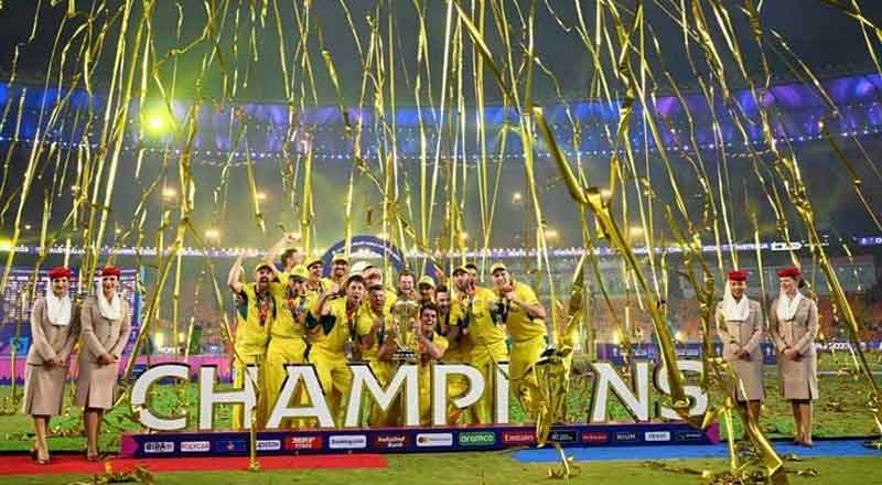 Travis Head's gutsy ton helps Australia snap India's unbeaten streak to claim sixth ODI World Cup title