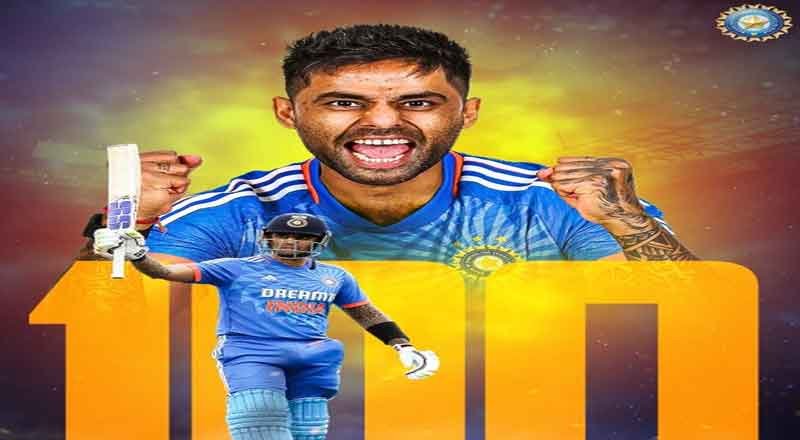 Suryakumar Yadav smashes his 4th T20I century; becomes only player in history to achieve  record