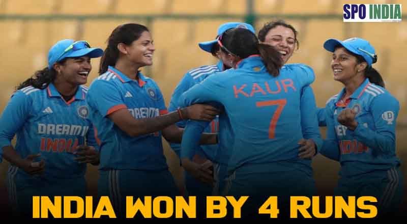 India Clinches Victory by 4 Runs Against South Africa in Thrilling Second ODI